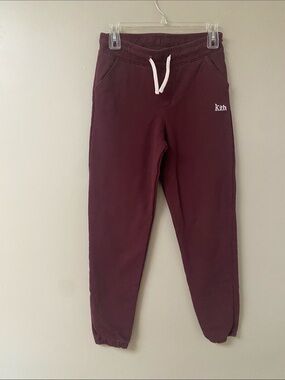 Kith Kids Maroon Drawstring Jogger Sweatpants size 12